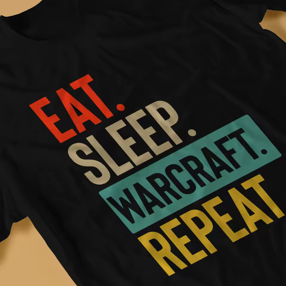 Eat, Sleep, Warcraft, Repeat футболка — фото 2